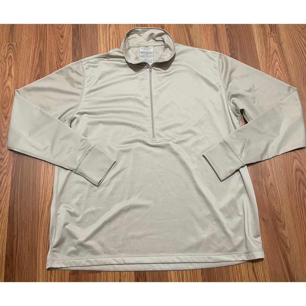 US Military Sleeping Shirt Mens Extra Large Quarter Zip Thermal NSN 8415